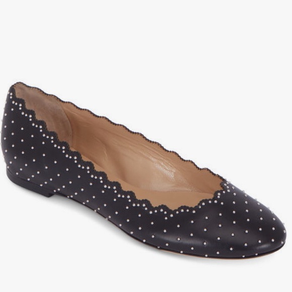 Chloé Lauren Studded Ballet Flats 5.5 - Picture 2 of 7
